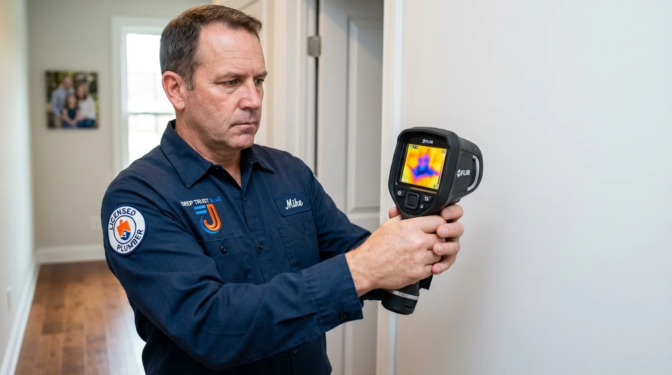 Thermal imaging leak detection by Johns Plumbing LLC in Culver